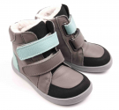 Baby Bare Shoes Febo Winter Grey/tyrkys Asfaltico