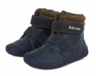 D.D.step Barefoot zimní obuv W063-829B Royal Blue