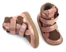 Froddo Barefoot zimní boty s membránou G3160233-9 Pink/Gold