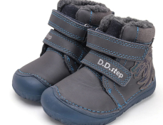 D.D.Step Barefoot zimní boty W073-42488 Royal Blue