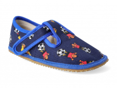 Zvětšit Barefoot papuče Modrý fotbal