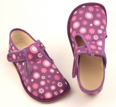 Zvětšit Barefoot papuče fialová kytka